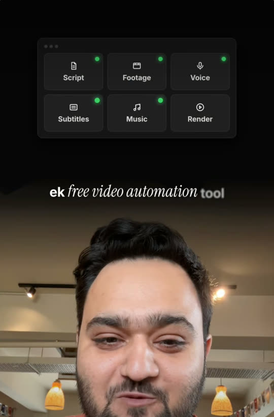Reel: Make a full AI video from one topic, free